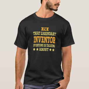 Erfinder Job Title Employee Worker Profession Inv T-Shirt