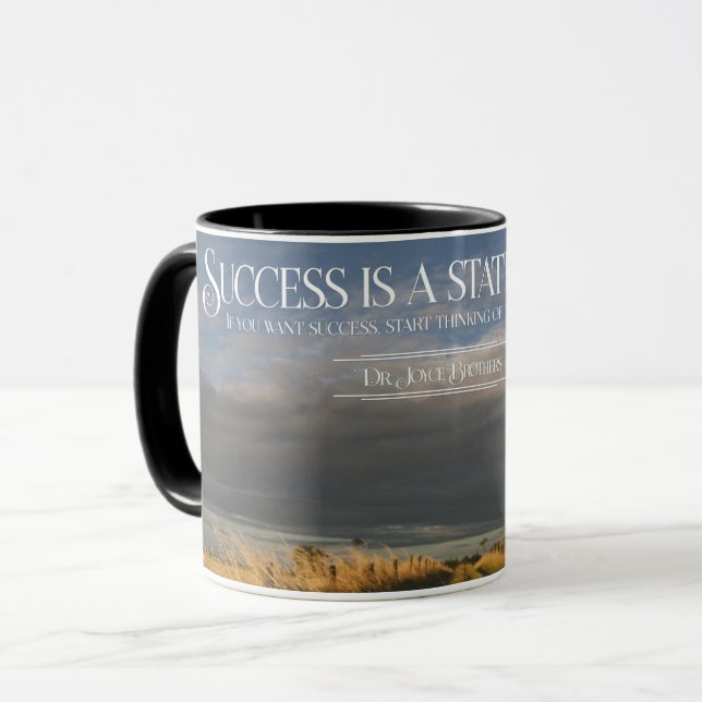 Erfolg als Staat des Geistes Tasse (Vorderseite Links)