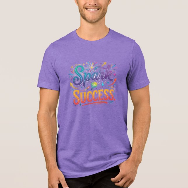 Erfolg entfachen Tri-Blend shirt (Vorderseite)