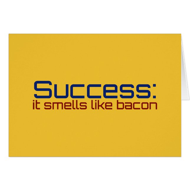 Erfolg: Er riecht wie Speck (Vorderseite (Horizontal))