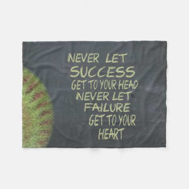 Erfolg Fastpitch Softball motivierend Fleecedecke (Vorderseite (Horizontal))