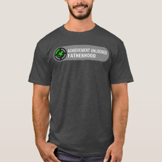 Erfolg freigeschaltet Vaterschaft Spieler Kleidung T-Shirt