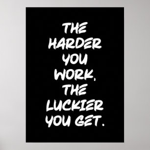 Erfolg, Hustle, Grind und Gym Motivation Poster