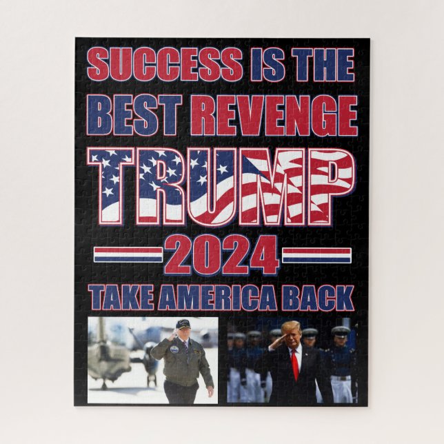Erfolg ist die beste Rache Trump 2024 (Vertikal)