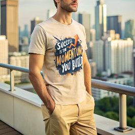 Erfolg ist die Dynamik - Motivierend Typografie T-Shirt