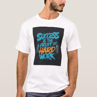 Erfolg ist die Frucht harter Arbeit Motivation  T-Shirt