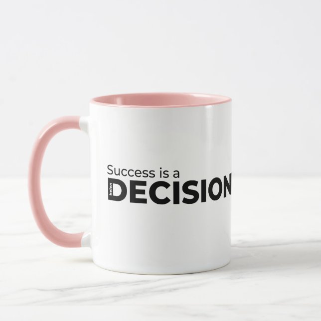 Erfolg ist eine Tasse des Beschlusses (Links)