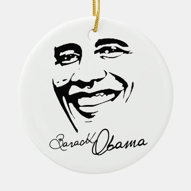 ERFOLG MIT OBAMA - .PNG KERAMIKORNAMENT (Vorne)