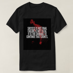 Erfolg, Scheitern und Mut. Workout Motivierend T-Shirt