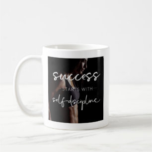 Erfolg und Disziplin - Frauenym Motivierend Kaffeetasse