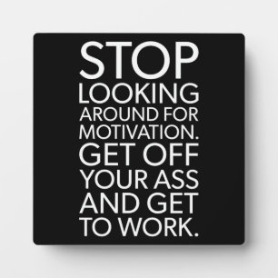 Erfolg und Gym Motivierend Plaque Fotoplatte
