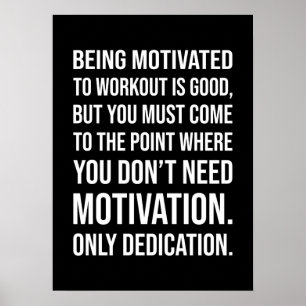 Erfolg und Gym Motivierend Poster