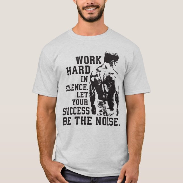 Erfolg und Gym Motivierend T - Shirt (Vorderseite)
