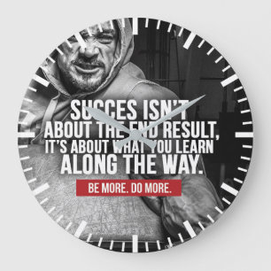 Erfolg und Lernen - Workout Inspiration Große Wanduhr