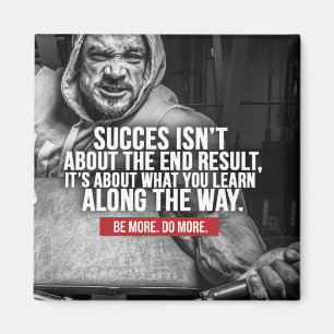 Erfolg und Lernen - Workout Inspiration Magnet