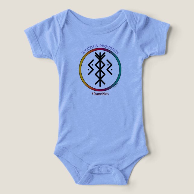 Erfolg & Wohlstand Bindrune Baby Bodysuit (Design Vorderseite)
