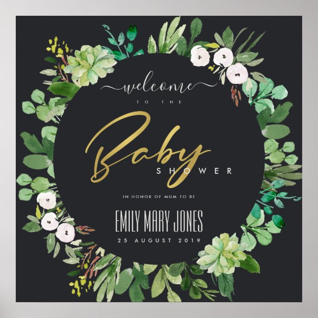 ERFOLGREICH BEGRÜSST DIE BABY-SHOWER-WASSERSPIELE POSTER (Vorne)