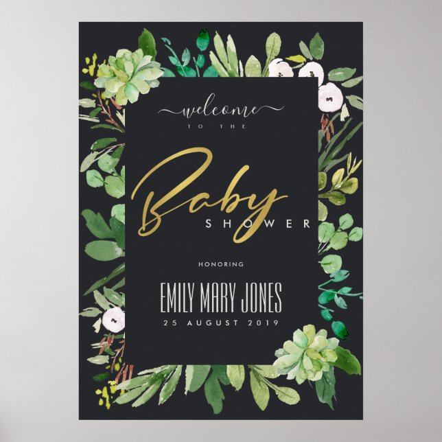 ERFOLGREICH BEGRÜSST DIE BABY-SHOWER-WASSERSPIELE POSTER (Vorne)