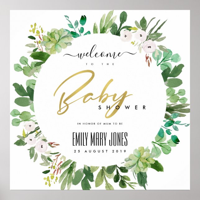 ERFOLGREICH BEGRÜSST DIE BABY-SHOWER-WASSERSPIELE POSTER (Vorne)