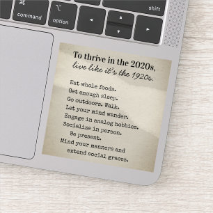 Erfolgreich in den 2020ern Rat Vinyl Aufkleber