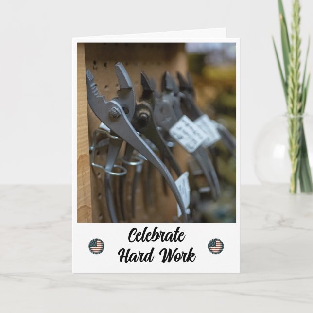 Erfolgreiche Arbeitstagskarte Dankeskarte (Vorderseite)