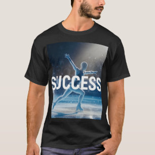 Erfolgreiche Eiskunstlauf-Eisbahn - Wintersport Ak T-Shirt