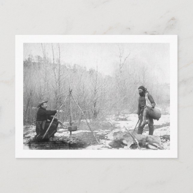 Erfolgreiche Liebesjagd bei Deadwood-Fotografie Postkarte (Vorderseite)