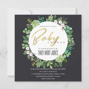 ERFOLGREICHE SCHICHTKRAFT WATERCOLOR BABY DUSCHE EINLADUNG