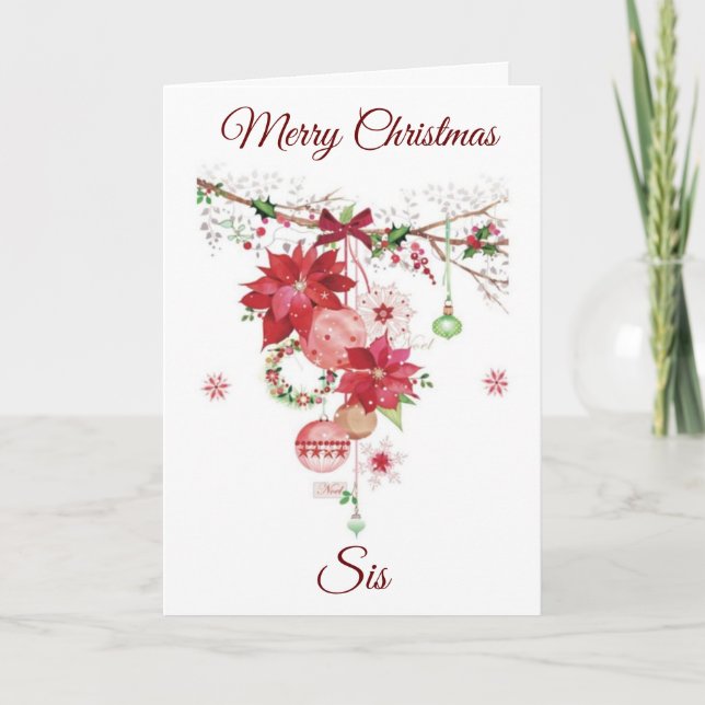 ERFOLGREICHE WEIHNACHTEN ZU **MEINE SIS**-URLAUBSK (Vorderseite)