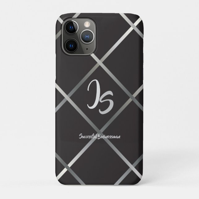 "Erfolgreicher Geschäftsmann" Persönliche Silver M Case-Mate iPhone Hülle (Rückseite)