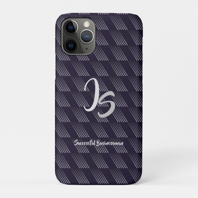 "Erfolgreicher Geschäftsmann" Persönliche Silver M Case-Mate iPhone Hülle (Rückseite)