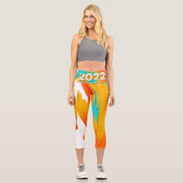 Erfolgreiches 2022 neues Jahr Low-Top-Sneakers Capri Leggings