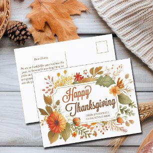Erfolgreiches Erntedankfest Blume für kundenspezif Postkarte
