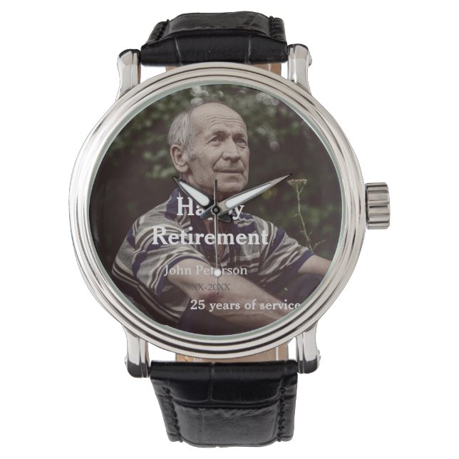 Erfolgreiches Foto Jahr der Dienstjahre Armbanduhr (Vorderseite)