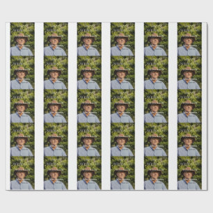 Erfolgreiches Foto Jahr der Dienstjahre Geschenkpapier