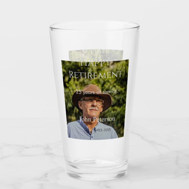 Erfolgreiches Foto Jahr der Dienstjahre Glas (Vorderseite)