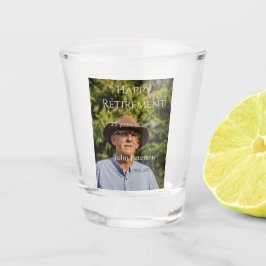 Erfolgreiches Foto Jahr der Dienstjahre Schnapsglas