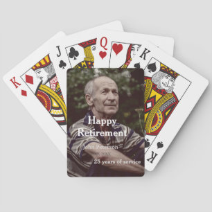 Erfolgreiches Foto Jahr der Dienstjahre Spielkarten