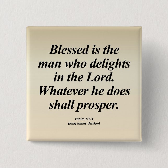 Erfolgs-Psalm-1:1 - 3 Abbrev Button (Vorderseite)