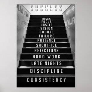 Erfolgs-Treppe, Unternehmer, Macher Poster