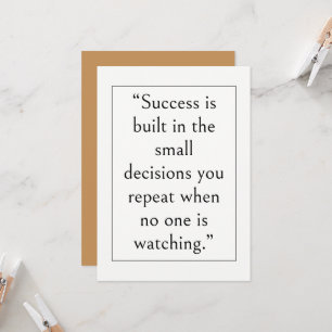 Erfolgs- und Business-Inspirationszitat, Modern Einladung