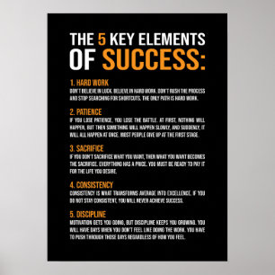 Erfolgsfaktoren, Fitness, Hektik, Erfolg, Inspirie Poster