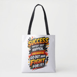 Erfolgsfighter-Zitat Tasche