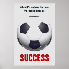 Erfolgsfußball Motivierend Inspiration Poster