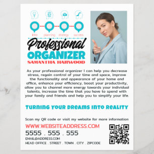 Erfolgskonzept, Beruflicher Organisator Flyer