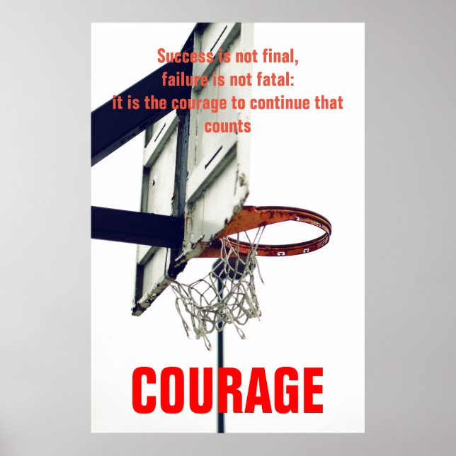 Erfolgskurs Basketball Inspiration Poster (Vorne)