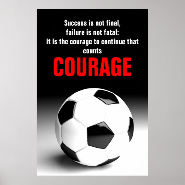 Erfolgskurs Fußball Fußball Inspiration Poster (Vorne)
