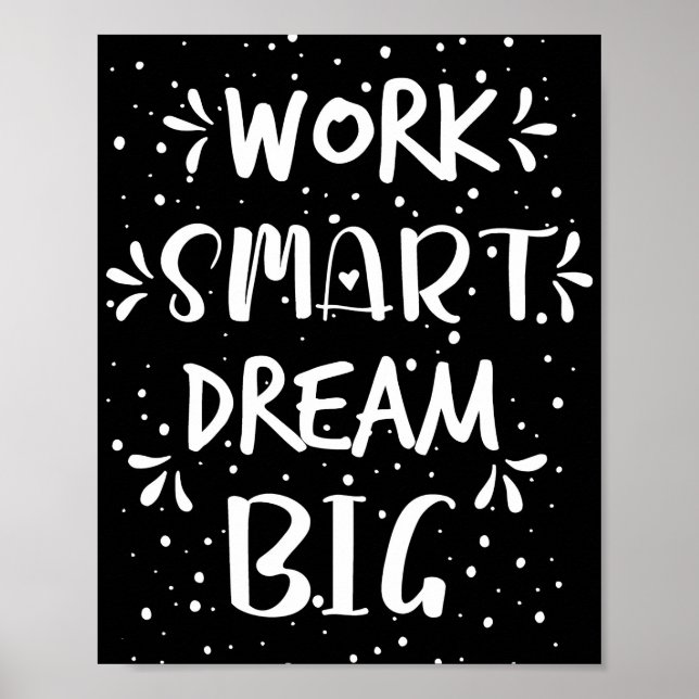 Erfolgsquote funktioniert Smart Dream Big Poster (Vorne)