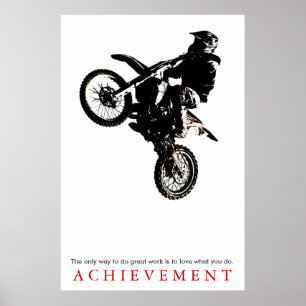 Erfolgsquote für Motorräder Motivierend Poster