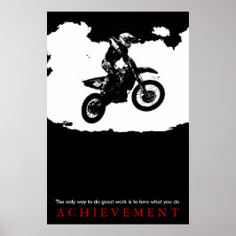 Erfolgsquote für Motorräder Motivierend Poster